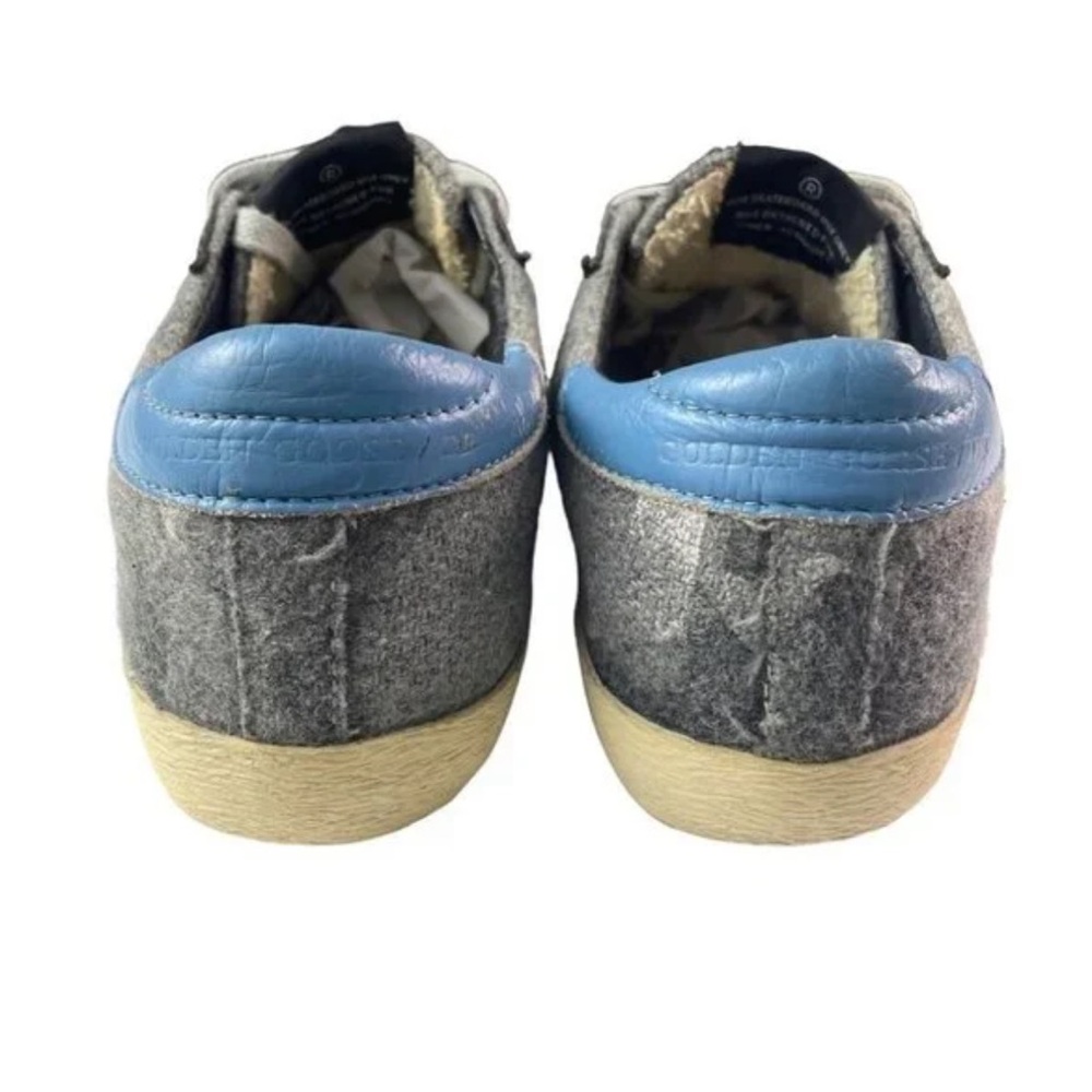 Golden Goose Superstar Sneakers Grey Blue Camo Star Sz 36 - Picture 2 of 11